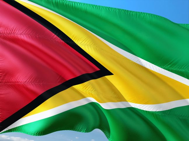 The flag of the Republic of Guyana. 