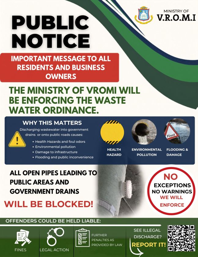ILLEGAL DISCHARGE OF WASTEWATER PROHIBITED