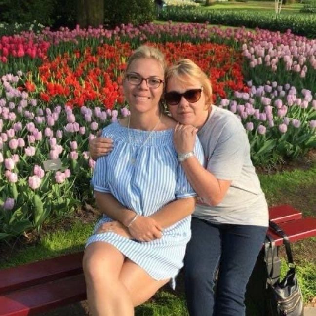 Lorraine Blauw and her mother Clara Theunissen, in 2018 Photo: L. Blauw  