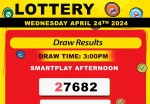 Robbie's Lottery Results for April 24, 2024