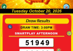 Happy Lottery Results for Tuesday, October 20, 2026