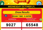 Happy Lottery Results for Wednesday, October 21, 2026