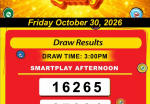 Happy Lottery Results for Friday, October 30, 2026