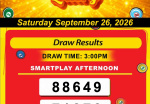 Happy Lottery Results for Saturday, September 26, 2026