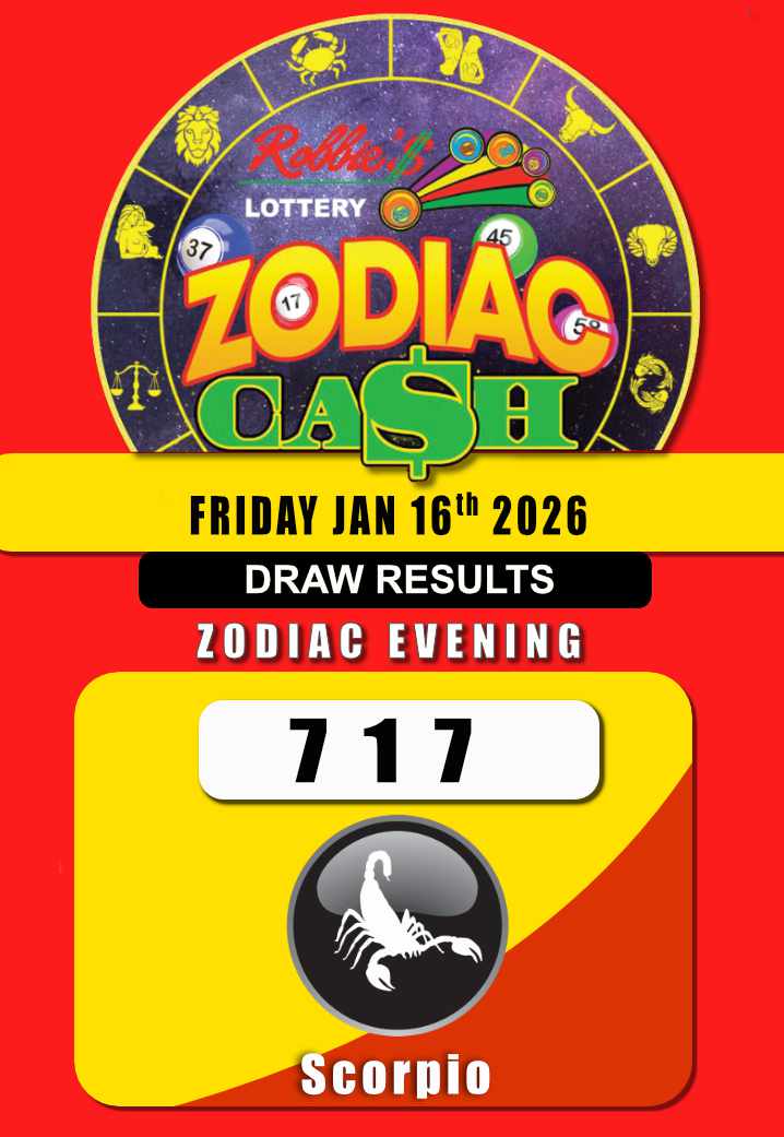 ROBBIES LOT JAN 16 ZODIAC EV