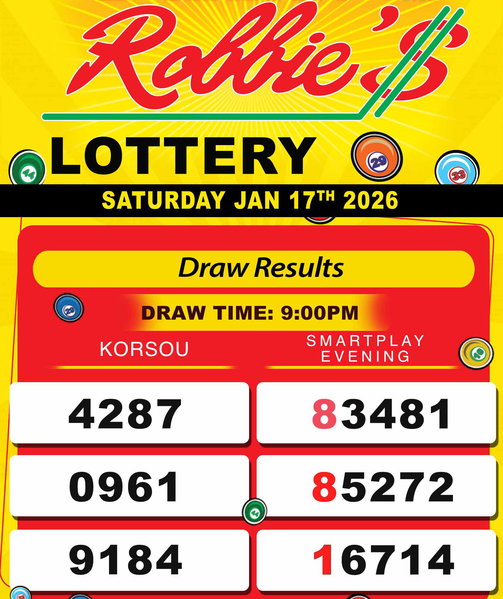 ROBBIES LOT JAN 17 AT 9 00 PM