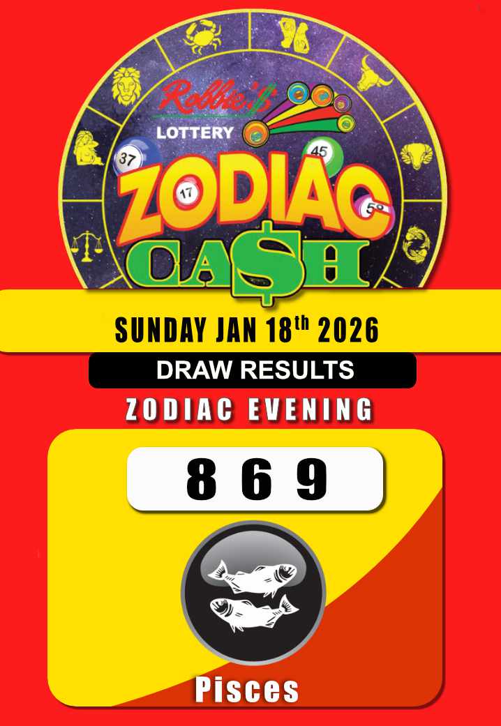 ROBBIES LOT JAN 18 ZODIAC EV