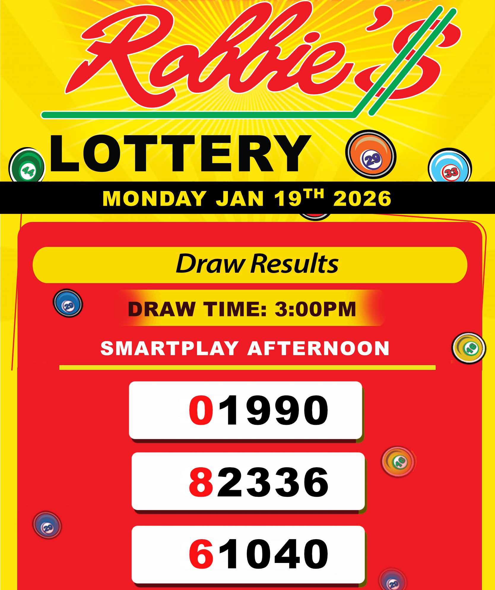 ROBBIES LOT JAN 19 AT 3 00 PM