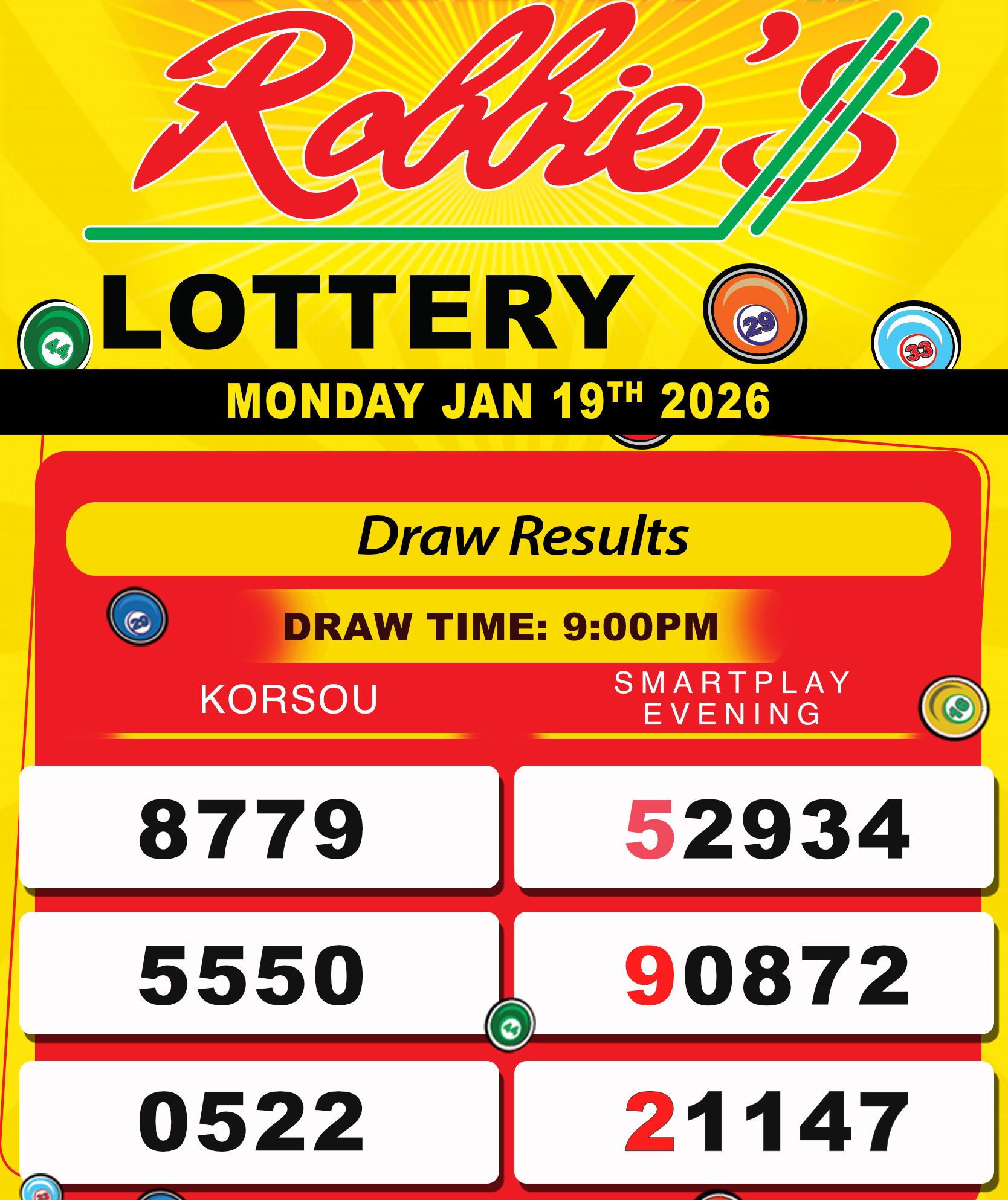 ROBBIES LOT JAN 19 AT 9 00 PM