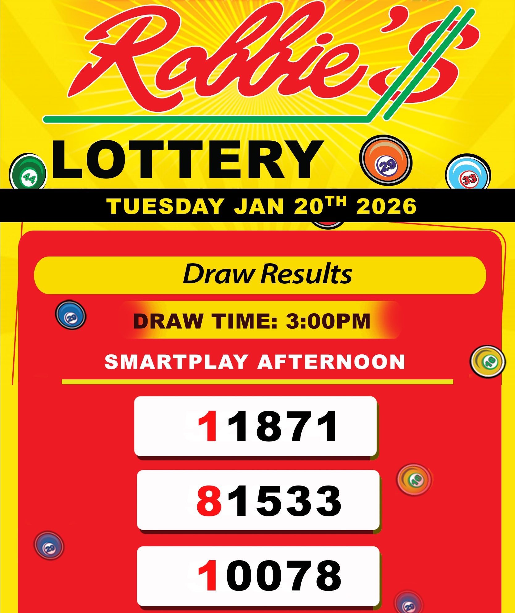 ROBBIES LOT JAN 20 AT 3 00 PM