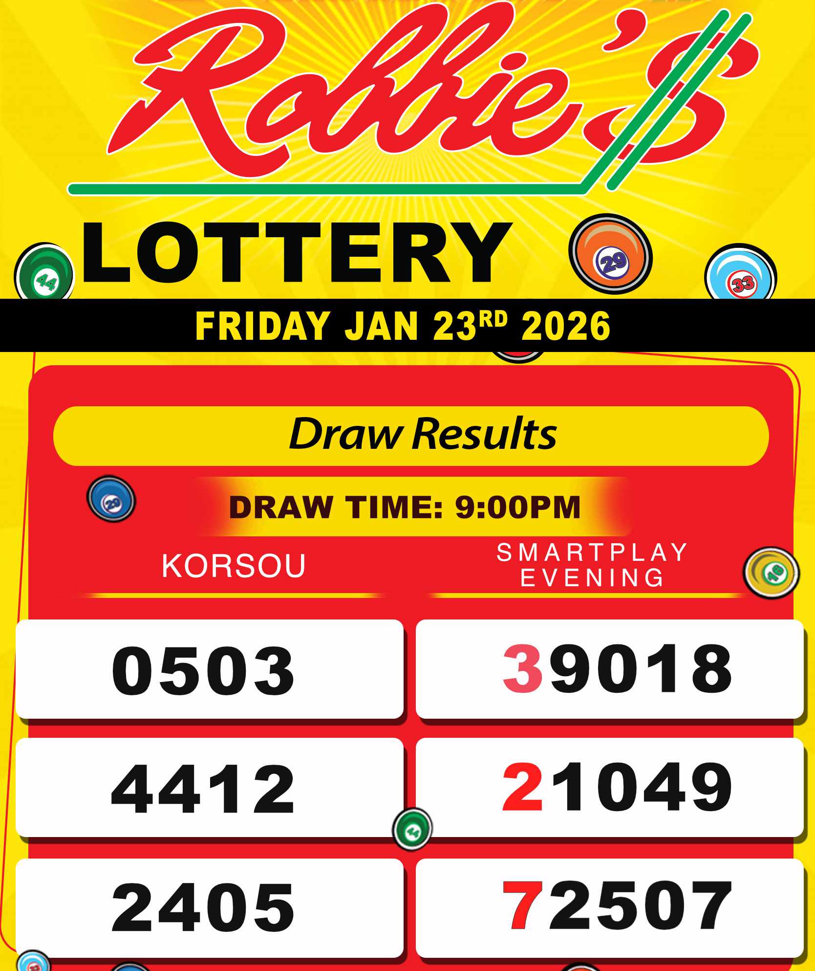 ROBBIES LOT JAN 23 AT 9 00 PM