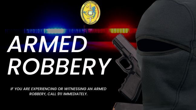 BREAKING NEWS: Saturday night armed robbery